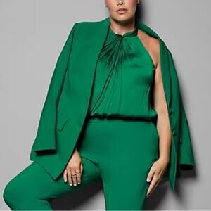 Torrid Green Studio Refined Crepe Classic Blazer 4X NWT 18652204